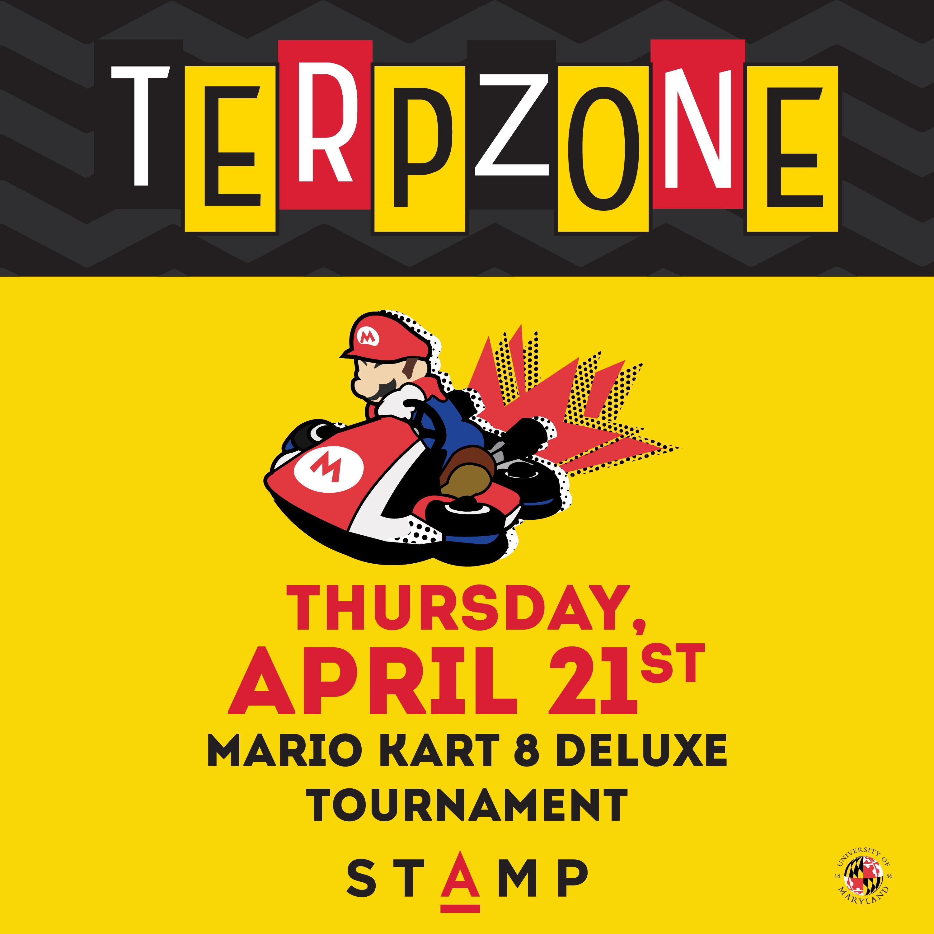 Mario Kart 8 Deluxe Tournament Adele H. Stamp Student Union